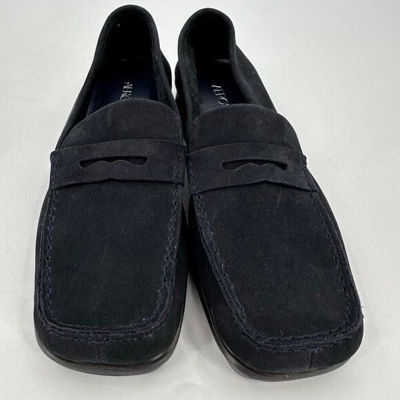 AEROSOLES Black Suede Loafers Flats Shoes Square Toe Womens Size 6 Med NWOT - Picture 5 of 9